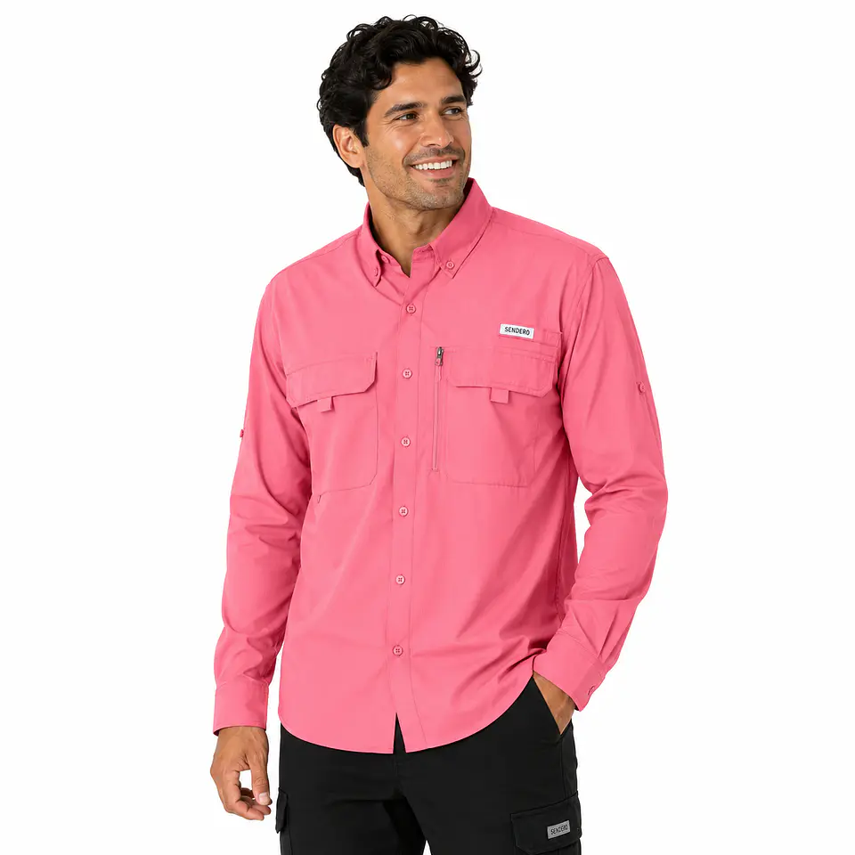 Camisa de Trekking Salmón 1
