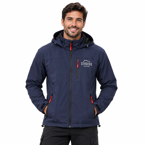 Chaqueta Impermeable de Frío Azul