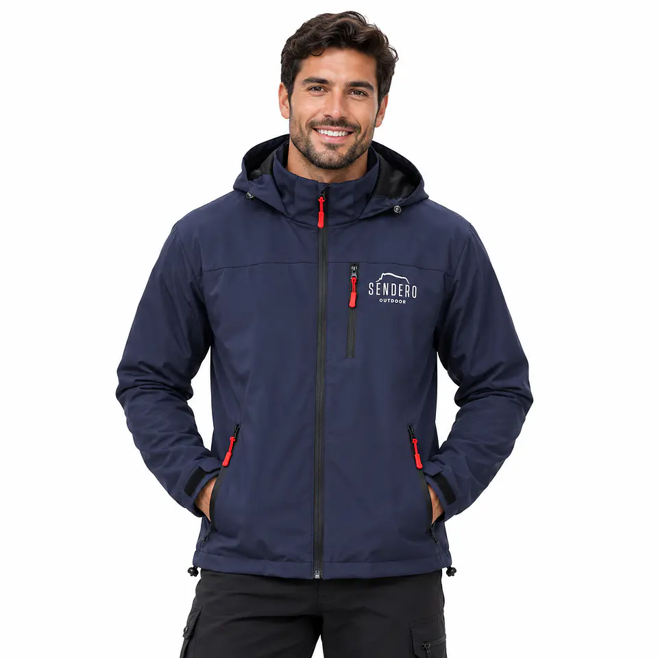 Chaqueta Impermeable de Frío Azul 1