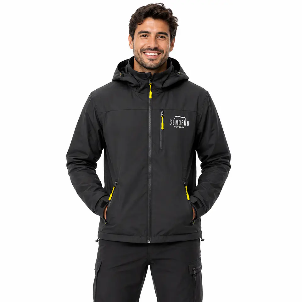 Chaqueta Impermeable de Frío Negra 1