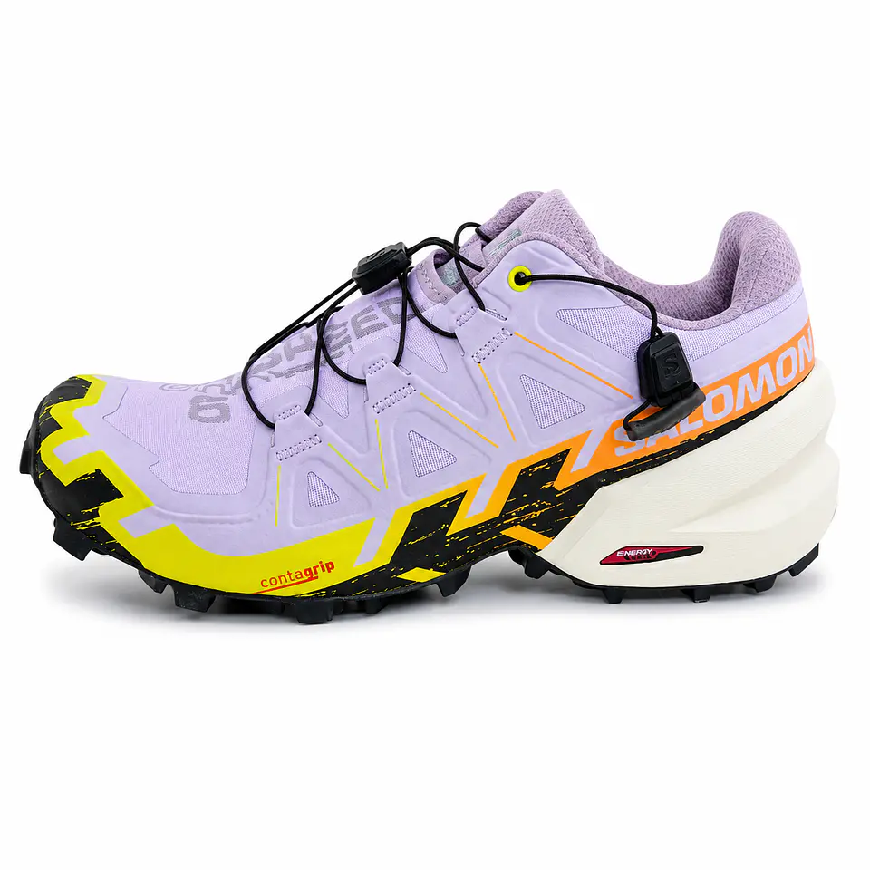 Salomon Speedcroos 6 Dama, Lila, amarillo y negro 1