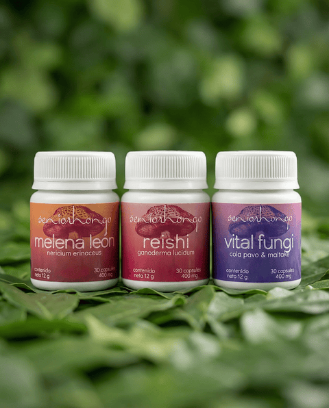 Starter Pack x3 Hongos Funcionales (30 caps c/u)