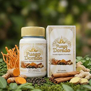 FUEGO DORADO🔥– Fórmula Digestiva Ayurvédica