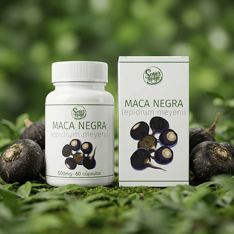 Maca Negra (Lepidium meyenii) 500 mg – 60 Cápsulas