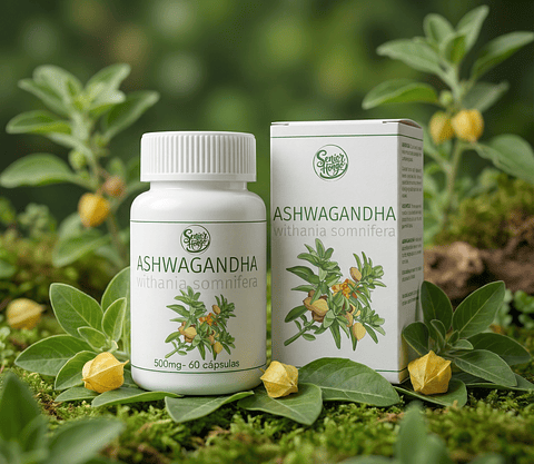 Ashwagandha (Withania somnifera) 500 mg – 60 Cápsulas