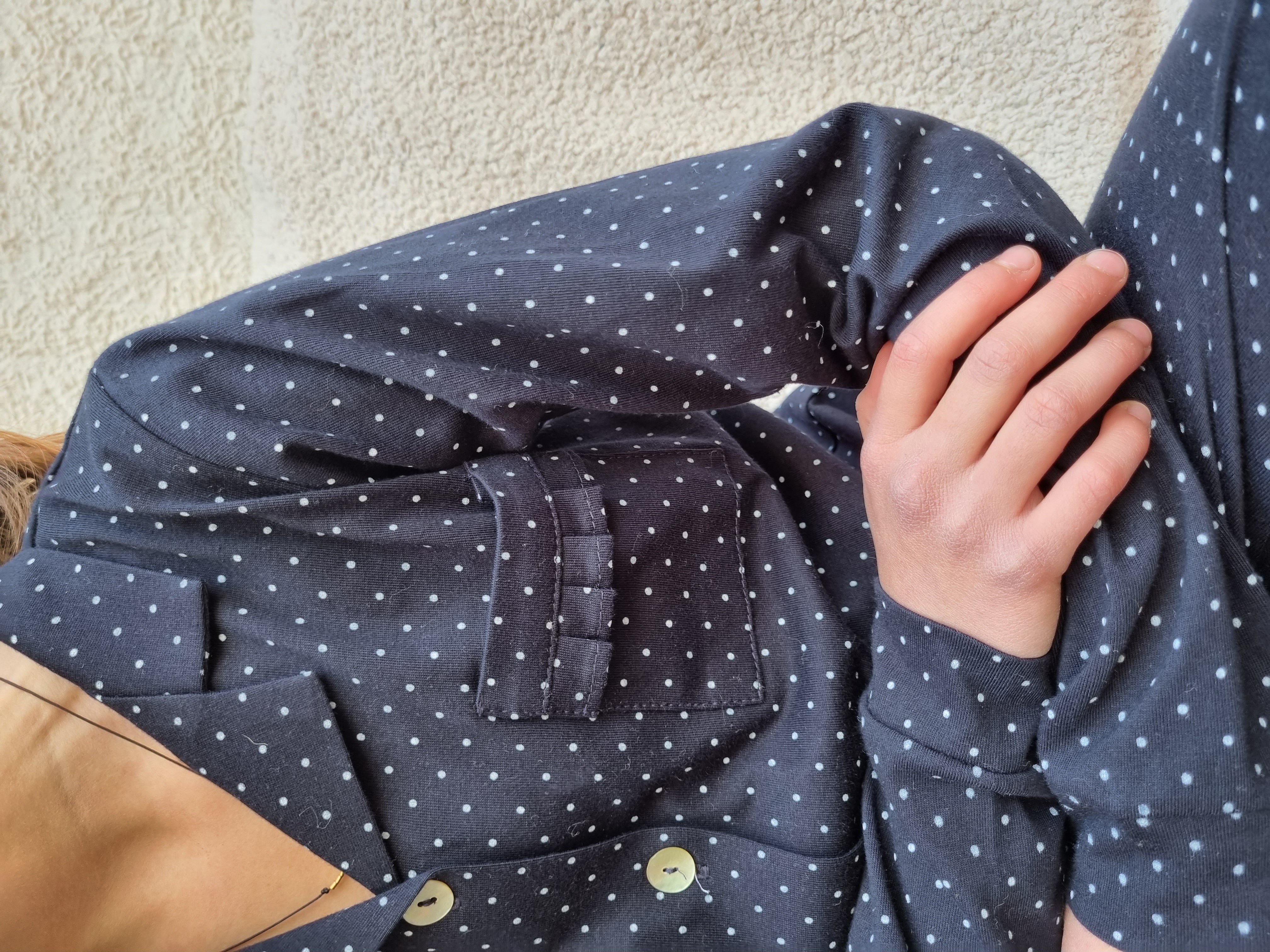 Pijama niña Amalia / azul puntitos