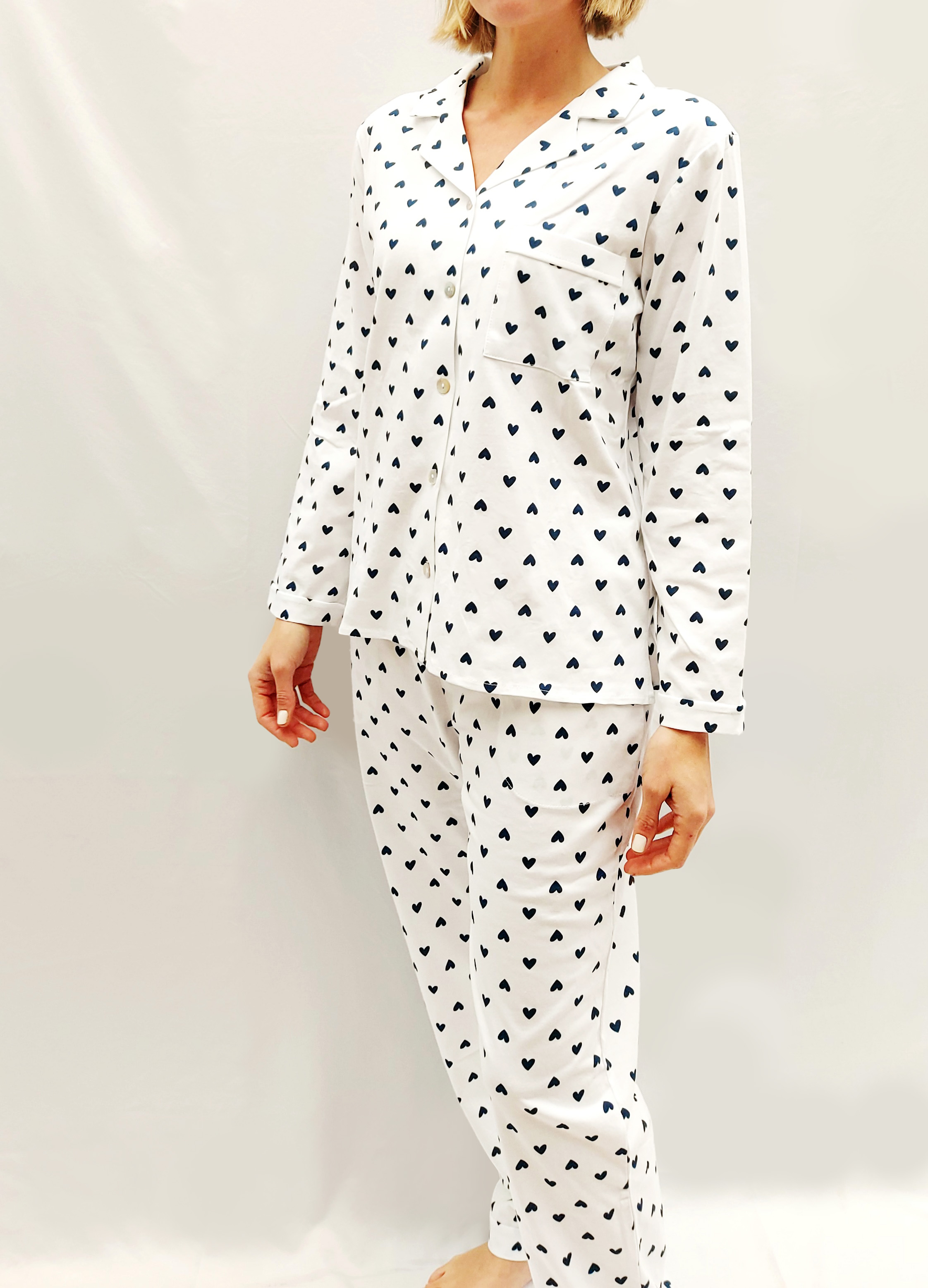 Pijama mujer Jacinta/ corazón azul