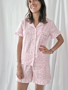 Pijama Valentina / Hortensia rosada