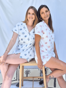 Pijama mujer Fátima / Flor rosada