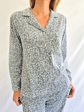 Pijama mujer Amalia/ Hortensia azul