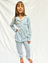 Pijama niña Amalia/ Hortensia celeste