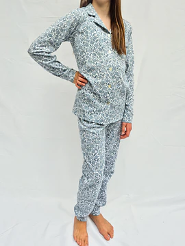 Pijama niña Amalia/ Hortensia azul