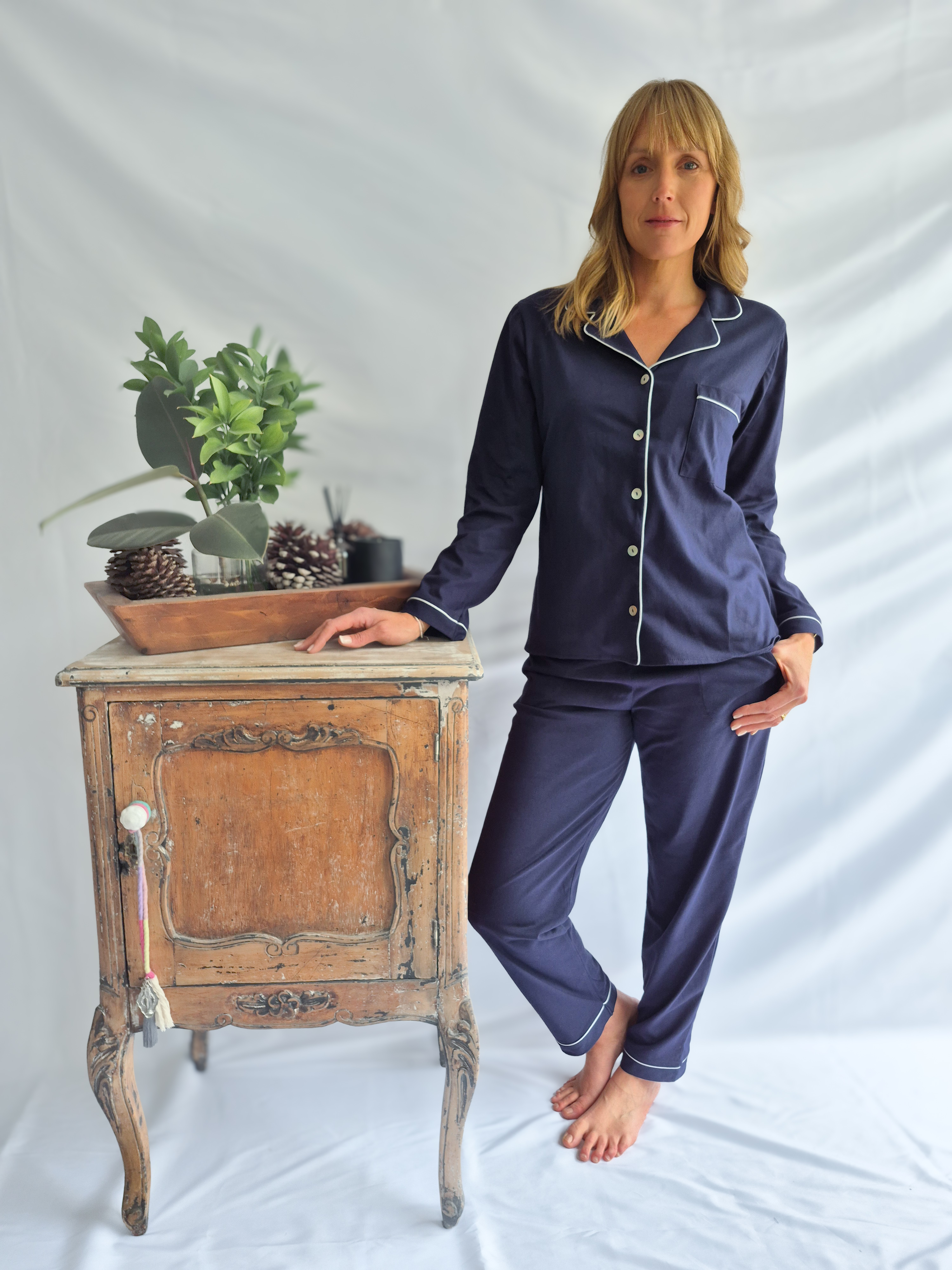 Pijama Isabel pantalón/azul