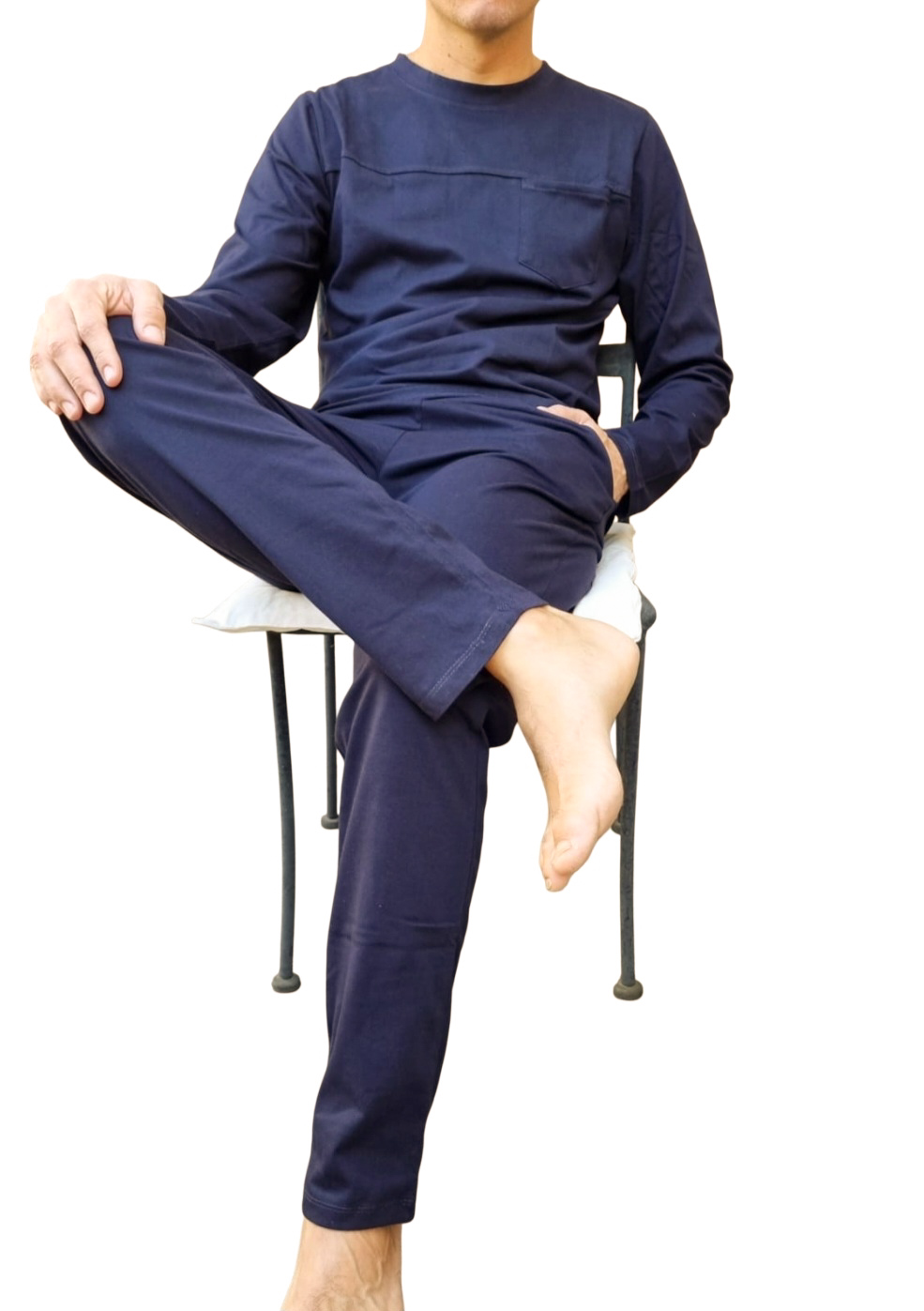 Pijama Andrés pantalón y manga larga/ Azul 