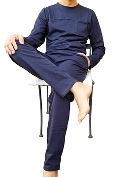 Pijama Andrés pantalón y manga larga/ Azul 