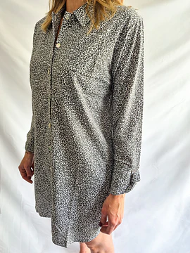 Camisa de dormir Gracia/ Animal print gris