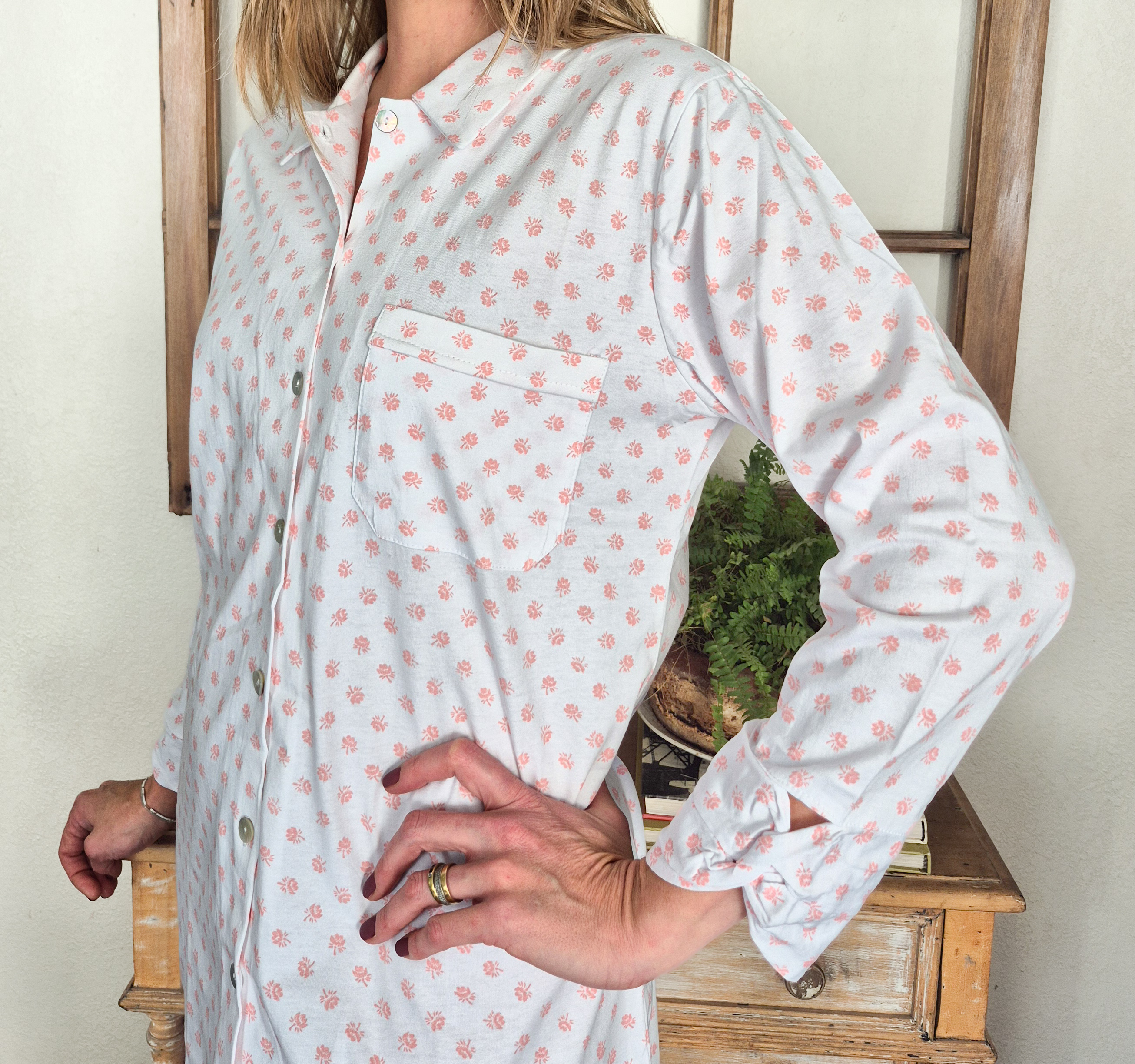 Camisa de dormir Gracia/ Rosa rosada
