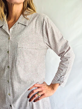Camisa de dormir Gracia/ Espiga burdeo