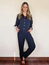 Pijama mujer Magdalena / azul puntitos