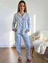 Pijama mujer Patricia / flores azules