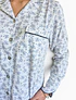 Pijama mujer Patricia / flores azules