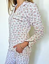 Pijama mujer Patricia / flores rojizas 