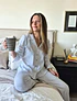 Pijama mujer Magdalena / Blanco puntitos azules