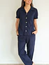 Pijama mujer Sofía pantalón/ azul puntitos
