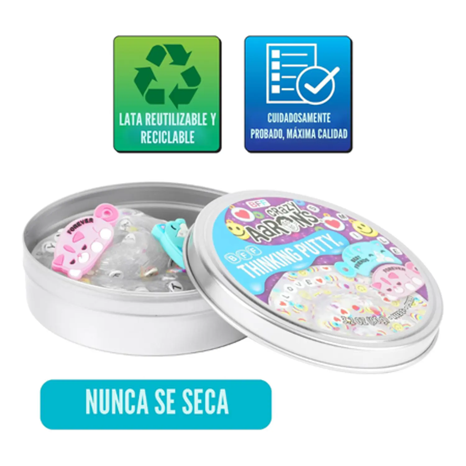 Masa Sensorial Antiestrés Crazy Aaron’s Thinking Putty – BFF (gatos) 3