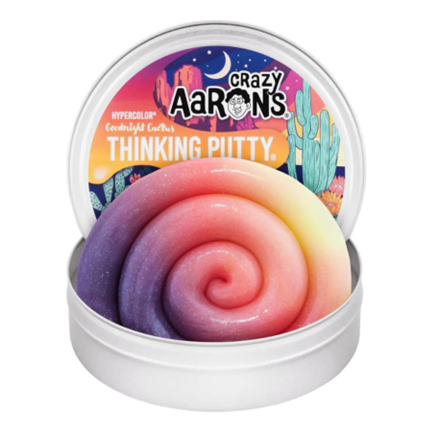 Masa Sensorial Antiestrés Crazy Aaron’s Thinking Putty – Goodnight Cactus 1