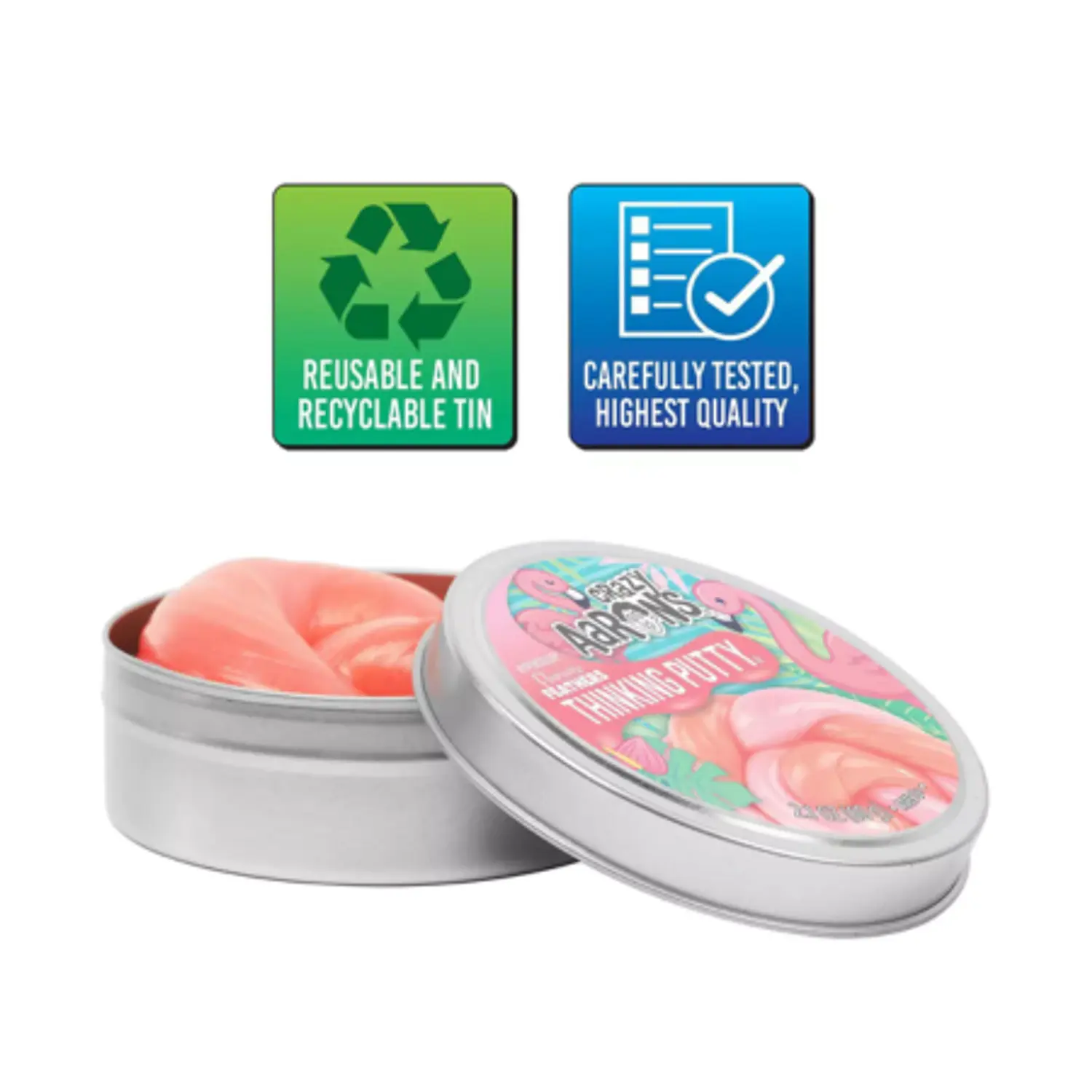 Masa Sensorial Antiestrés Crazy Aaron’s Thinking Putty – Flamingo Feathers 4