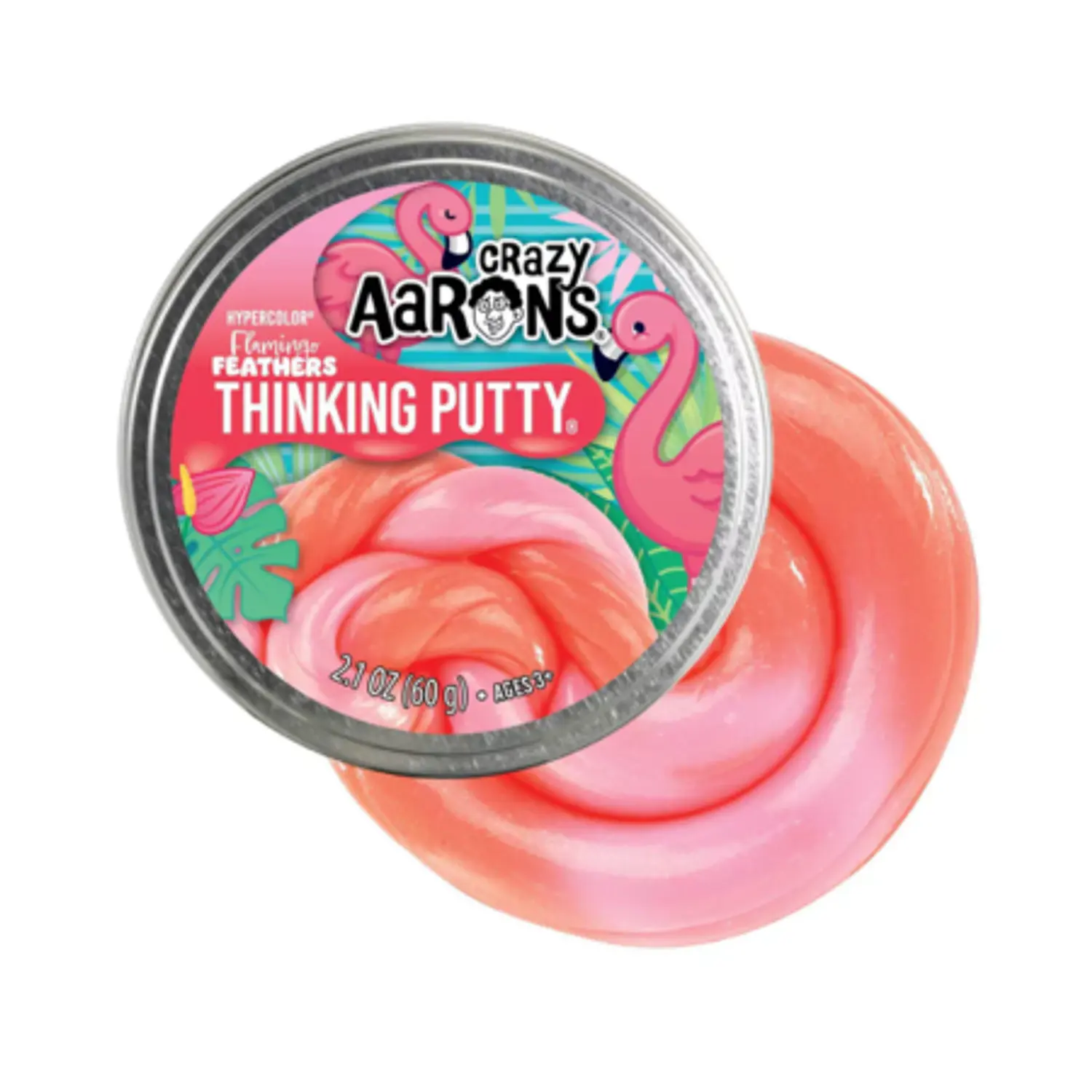 Masa Sensorial Antiestrés Crazy Aaron’s Thinking Putty – Flamingo Feathers 1