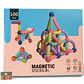 Set de Construcción: Palitos Magnéticos y Esferas (100 piezas) - Miniatura 1