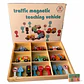 Set de Educación Vial Magnético: Vehículos y Señales de Madera (15 piezas) - Miniatura 5