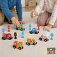 Set de Educación Vial Magnético: Vehículos y Señales de Madera (15 piezas) - Miniatura 2