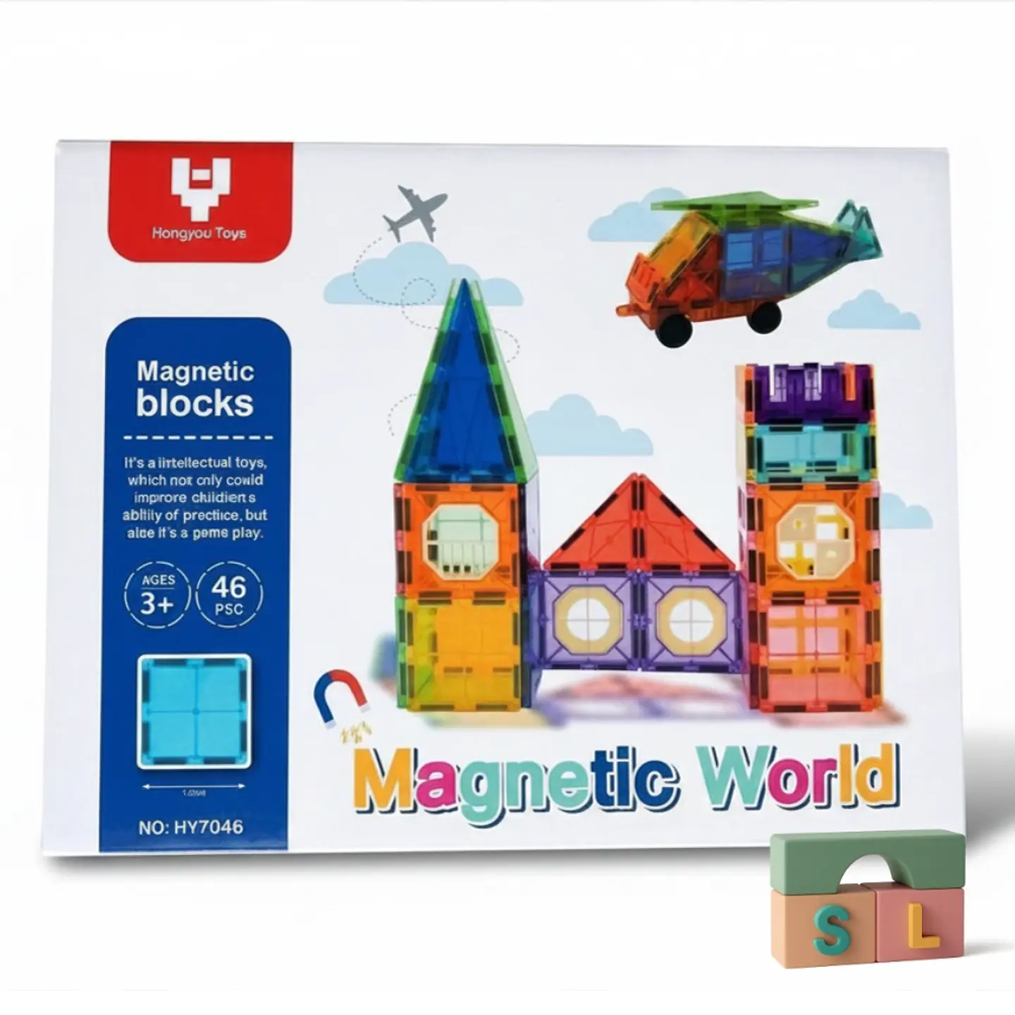 Set Starter de Bloques Magnéticos 3D: Construcción y Creatividad (46 piezas) 1