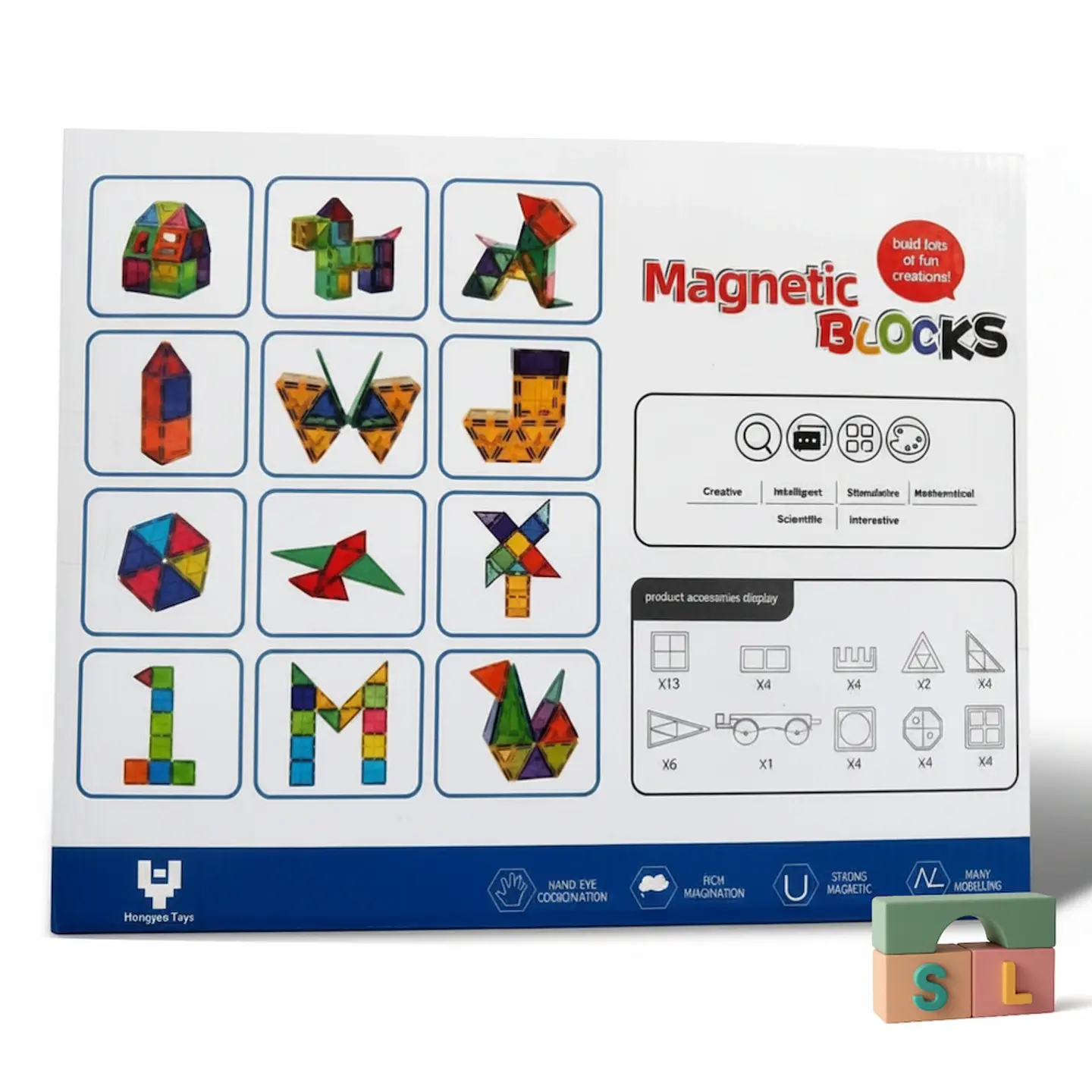 Set Starter de Bloques Magnéticos 3D: Construcción y Creatividad (46 piezas) 2