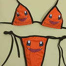 Mini bikini pokemon naranja