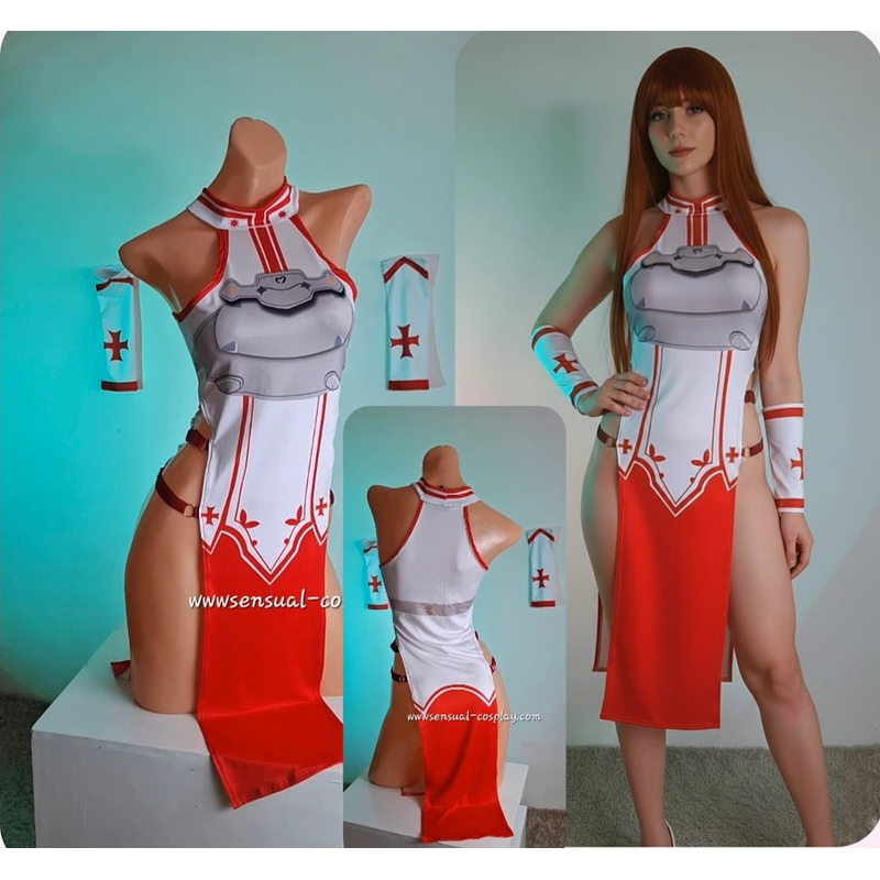 Asuna vestido + muñequeras 