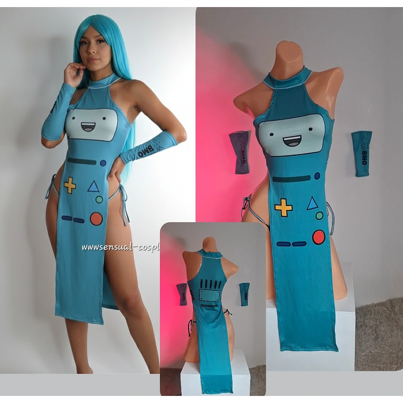 Bmo vestido + muñequeras + panty