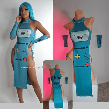 Bmo vestido + muñequeras + panty