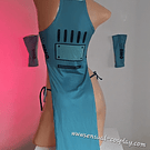 Bmo vestido + muñequeras + panty