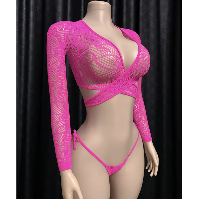 Malla conjunto pink