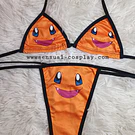 Mini bikini pokemon naranja