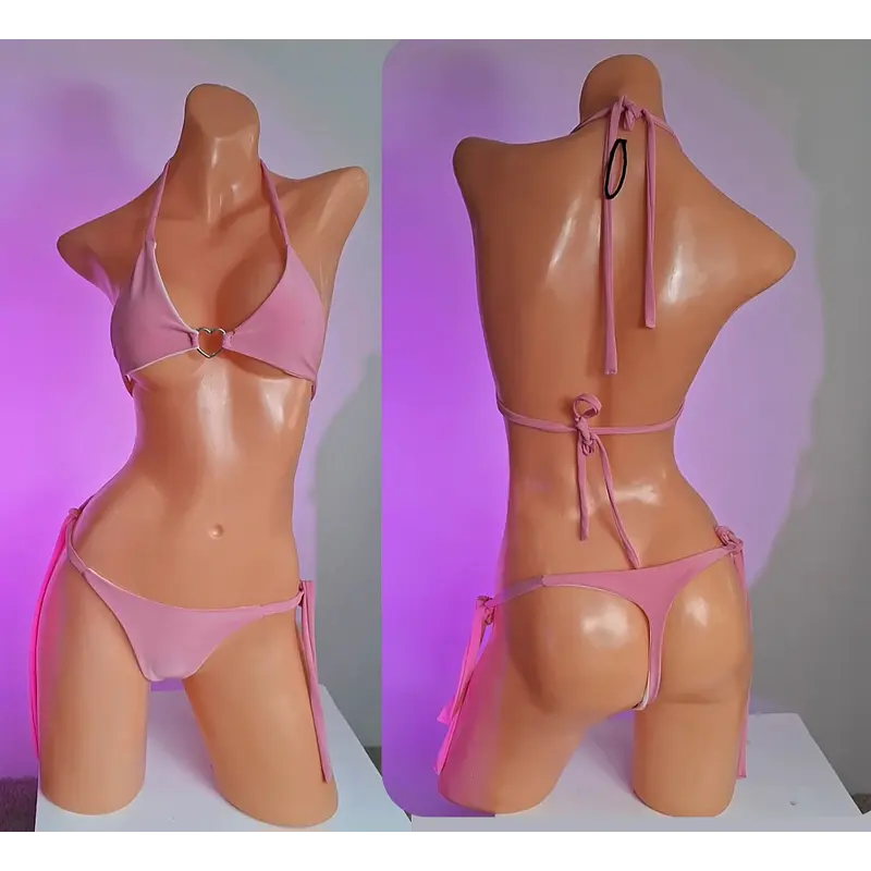 Bikini rosa ajustable 