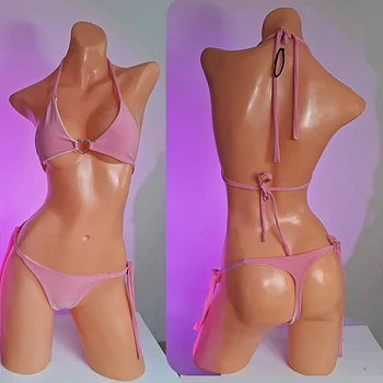 Bikini rosa ajustable 