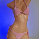 Bikini rosa ajustable 