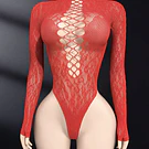 Body animal print rojo