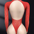 Body animal print rojo