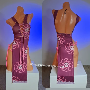 Boa panty+ vestido,  morado
